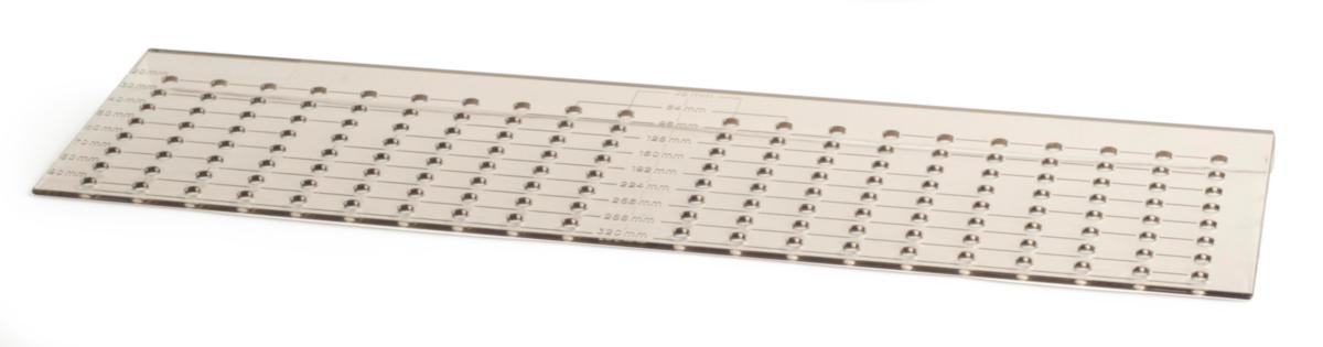 Drill template for box handles and knobs - DRILL TEMPLATE FOR BOX KNOBS
