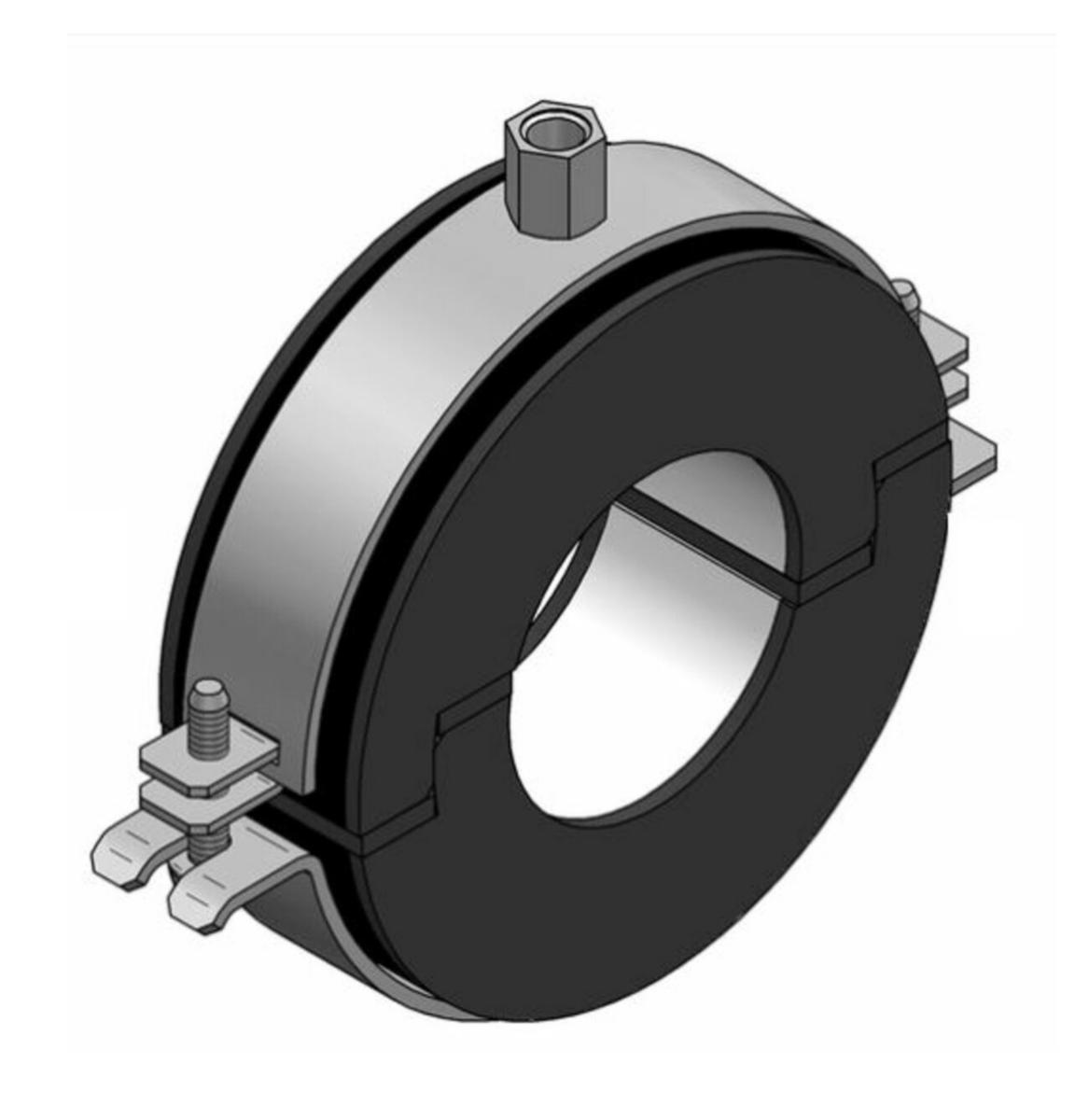 Chilled clamp EF Husky with 19 mm insulation, MEFA - EF HUSKY 219/26MM M10/M12 ISOLATION CLAMP, MEFA