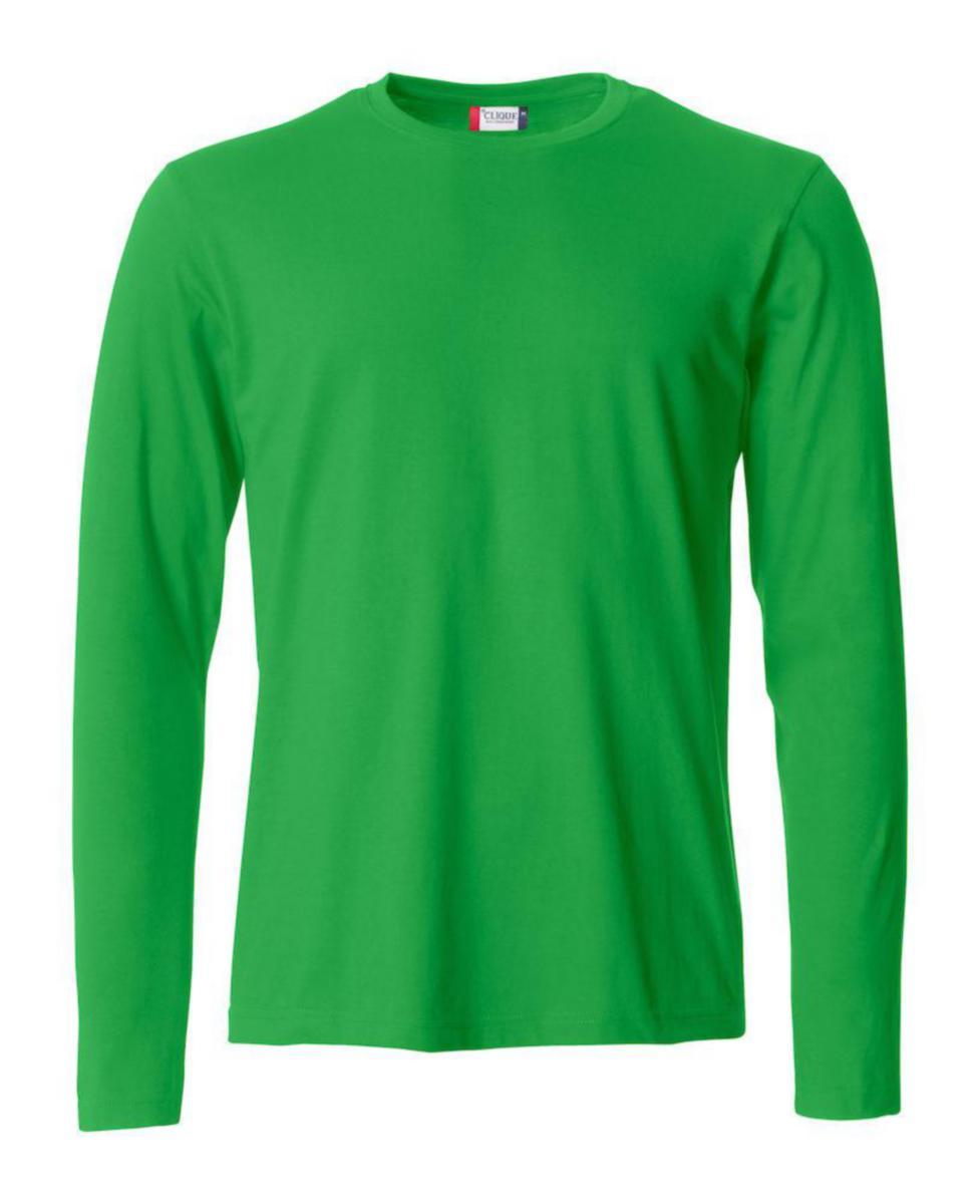 T-shirt Clique 029033 Basic-T L-Ärm - T-SHIRT CLIQUE 029033 BASIC-T LÅNG ÄRM ÄPPELGRÖN STL S