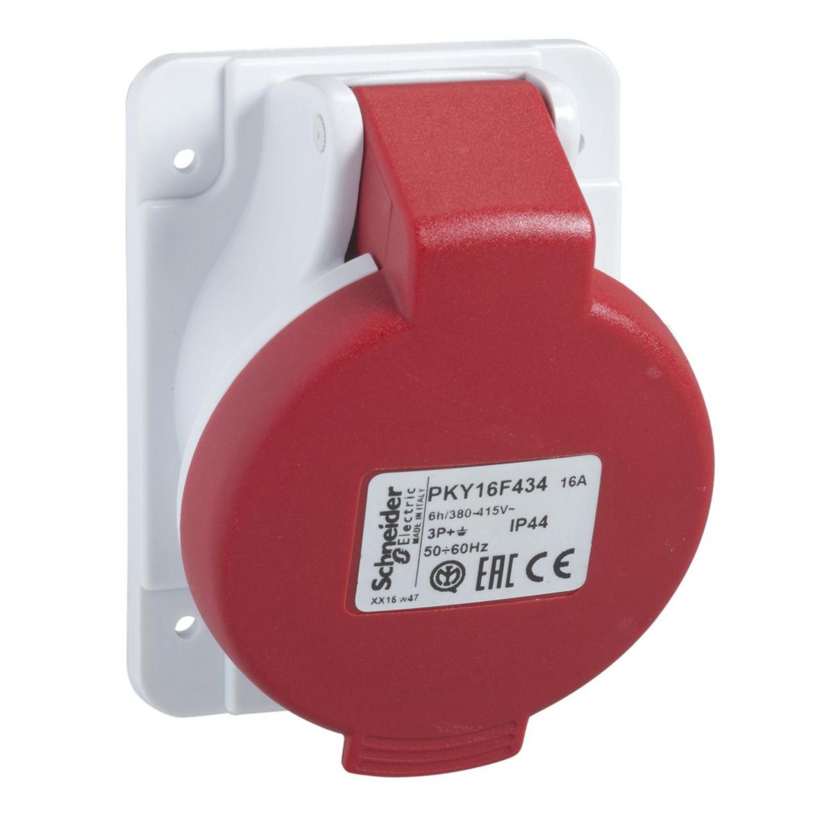 Vägguttag CEE - CEE VINKL PK 16A 3P+N+J IP44 PKY16F435