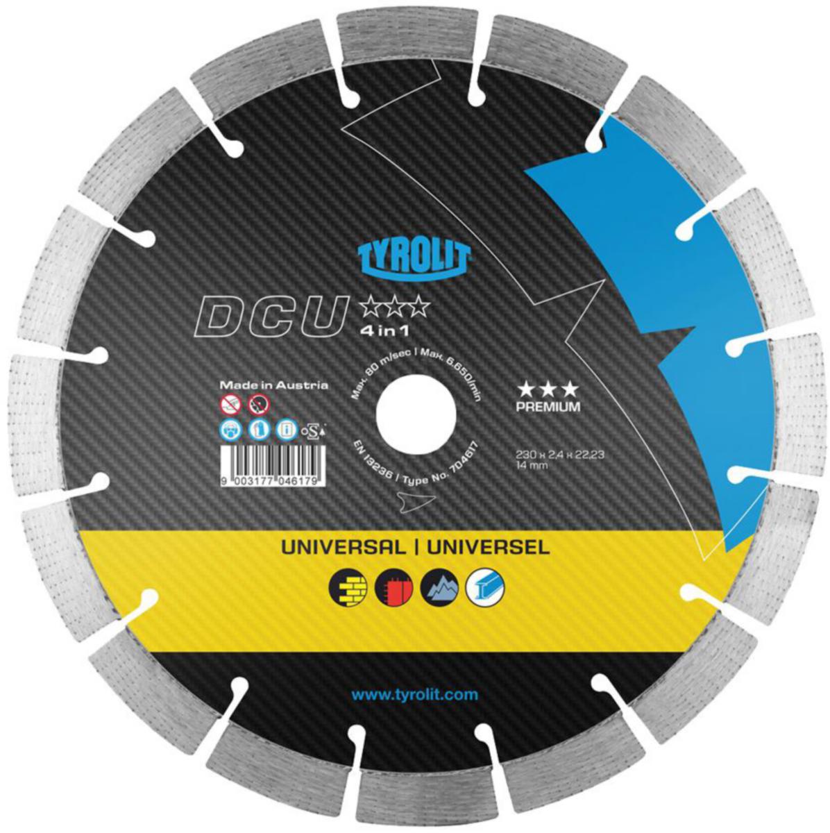 Diamantklinga Tyrolit Premium TGD 4in1 - DIAMANTKLINGA TYROLIT PREMIUM 350X3,2X20 UNIVERSAL TGD