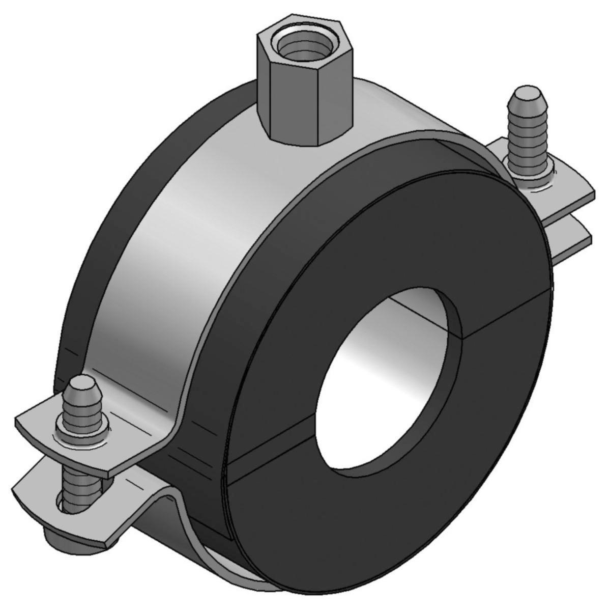 Cooling EF Husky Clip with 13 mm Insulation, MEFA - EF HUSKY 89/13 MM M8/M10 ISOLATION CLAMP, MEFA