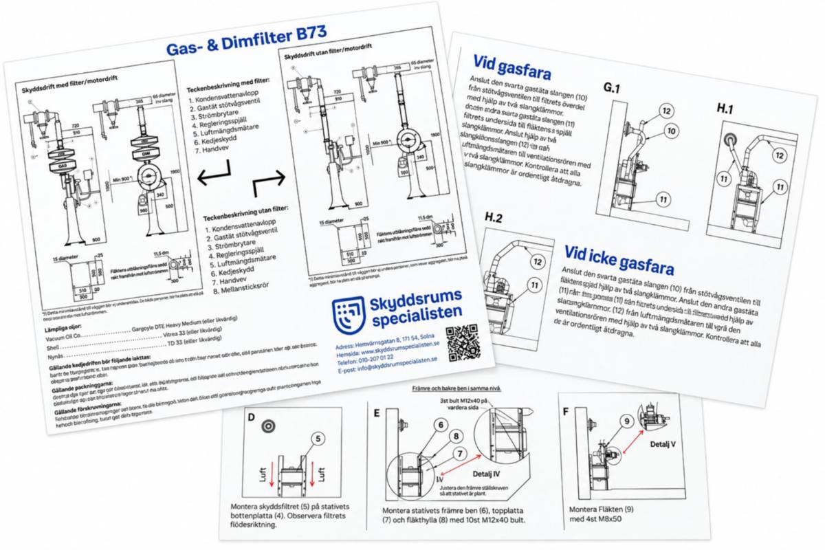 Drift & skötselinstruktion - DRIFT & SKÖTSELINSTRUKTION VENTILATIONSAGGREGAT