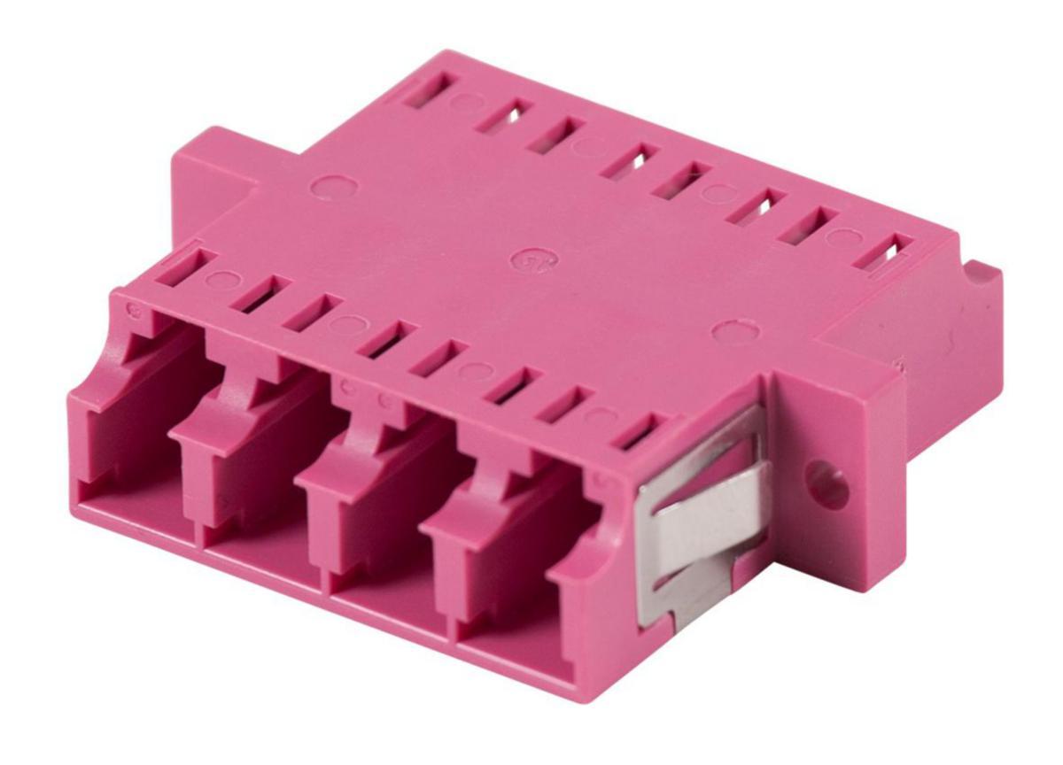 Mellanstycken LC quad OM4, Hexatronic - MELLANSTYCKE LC QUAD LILA 1L503