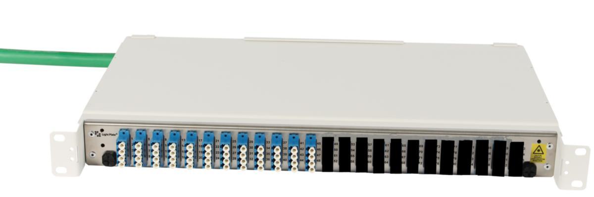 Fiberpanel ODF 19 Prefab 48 LC/UPC - ODF PREFAB 48XLC/UPC 4RIB 30M 201160-48L-30