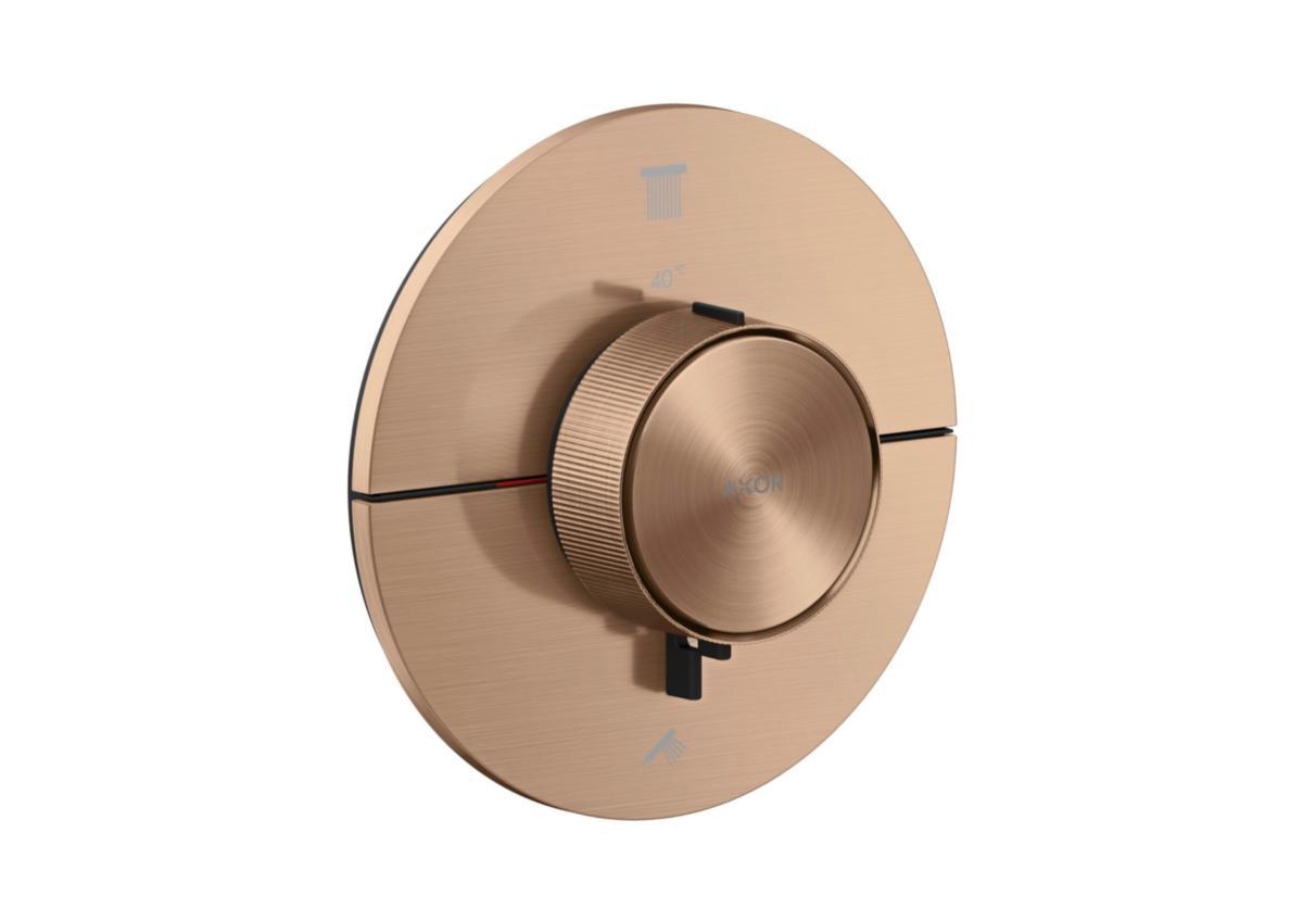 Inbyggnadsblandare AXOR ShowerSelect ID Round, Hansgrohe - HANSGROHE INBYGGNADSBL. AXOR SHOW.SEL ID ROUND BORS.RÖDGULD