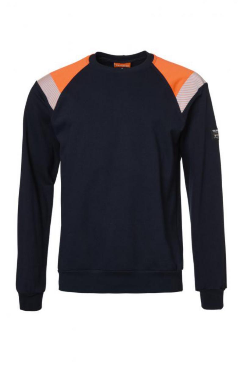 Tröja Tranemo 6385-89 - TRÖJA TRANEMO 6385-89 RUNDHALS FLAM MARIN/ORANGE STL XS