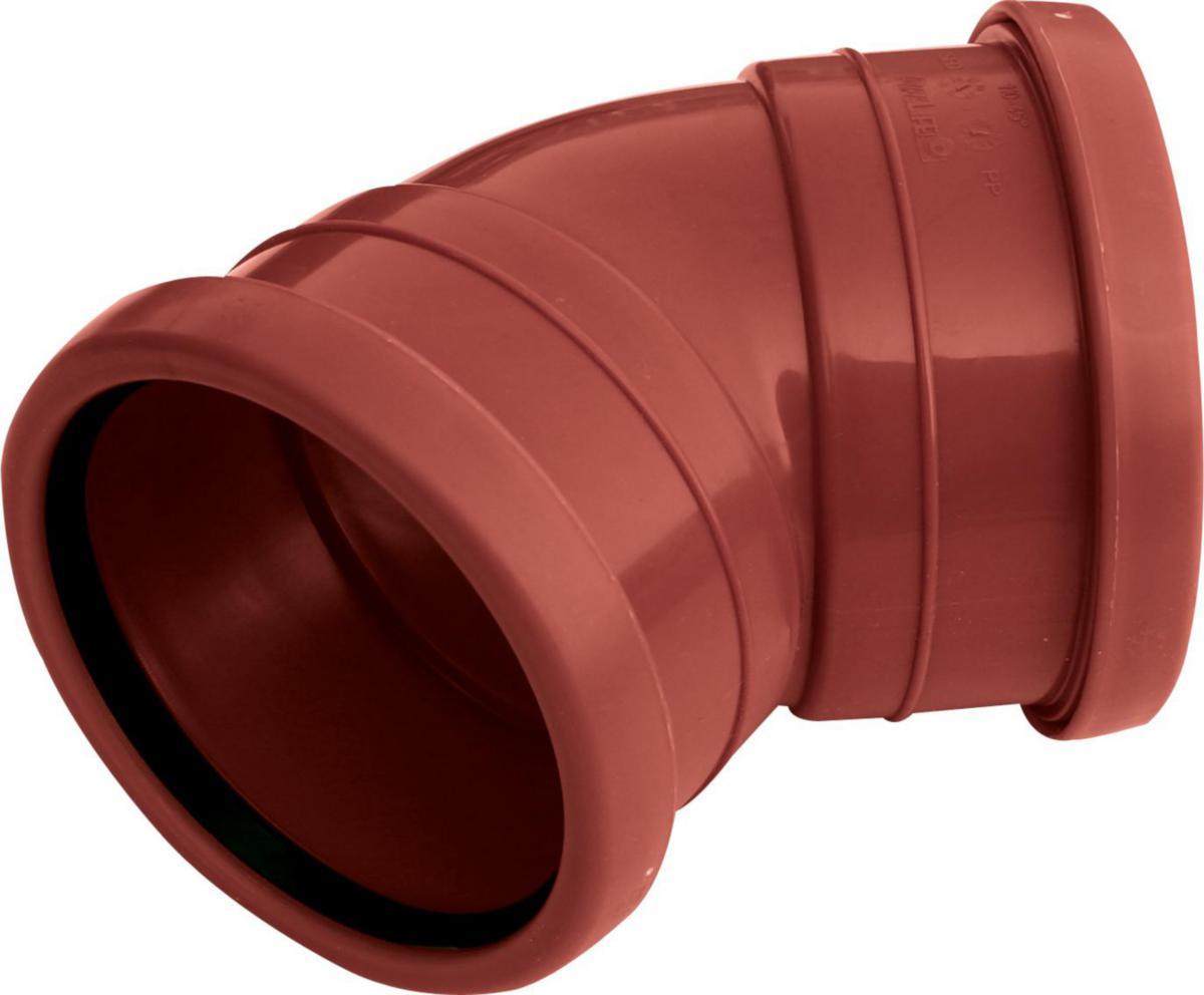 Markböj PP 15° med 2 muffar - 110x15GR PP MARKBÖJ 2 MUFFAR, EN1852 PBB.5215