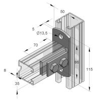 Montagevinkel för EF Stex 45, MEFA