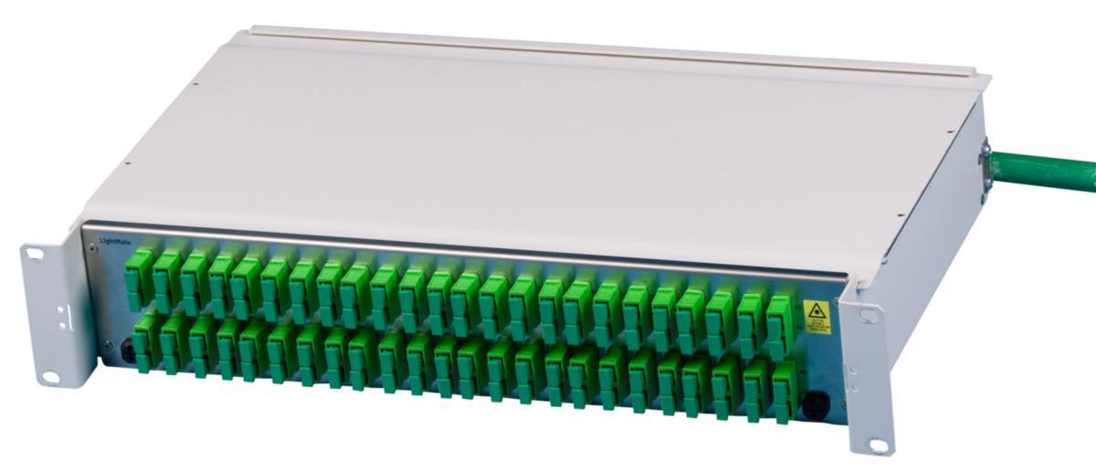 Fiberpanel ODF 19 Prefab 96 SC/APC - ODF PREFAB 96XSC/APC 4RIB 15M 201120-96A-15