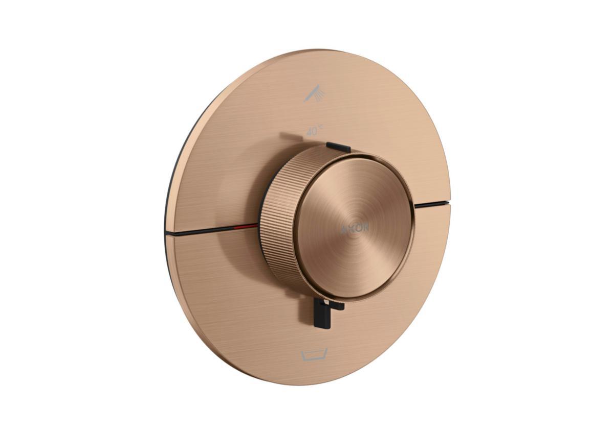 Inbyggnadsblandare AXOR ShowerSelect ID Round, Hansgrohe - HANSGROHE INBYGGNADSBL. AXOR SHOW.SEL ID ROUND BORS.RÖDGULD