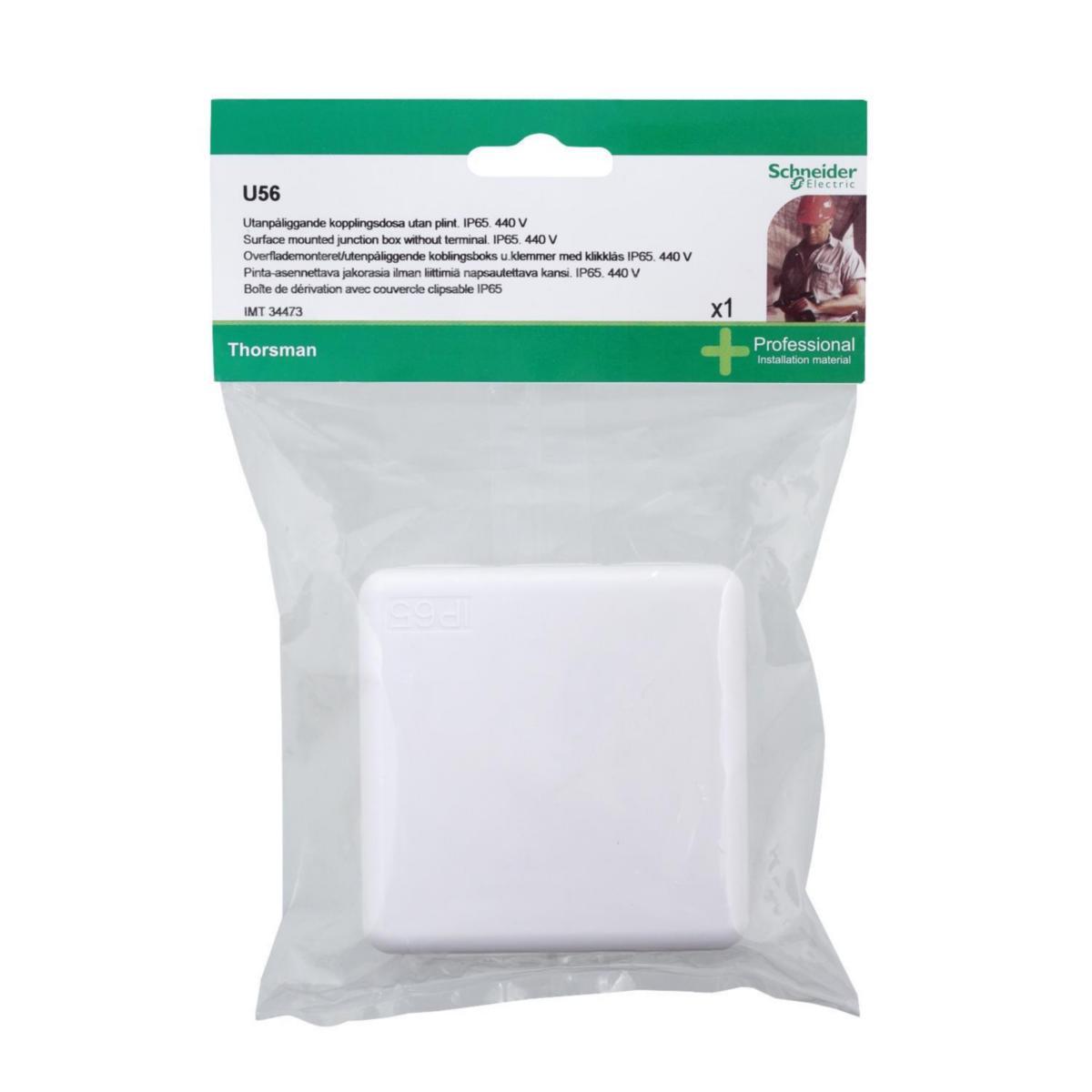 Junction box U56 click, BP Schneider - U56 junctbox click-lid DIY