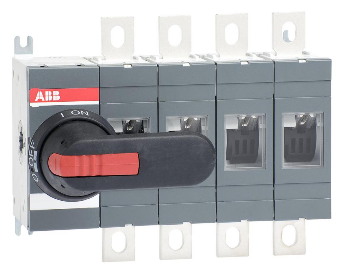 Lastbrytare OT 200-800A - LASTBRYTARE OT250E04P