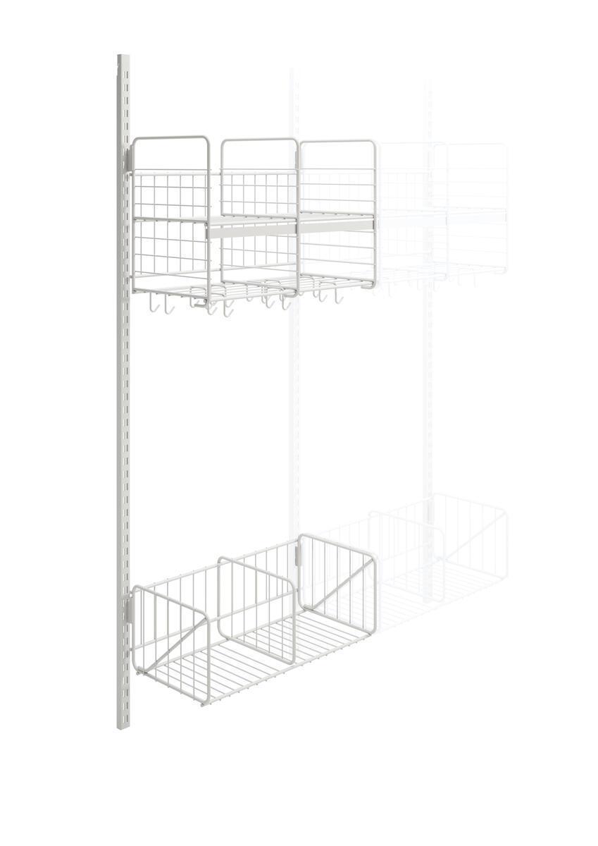 Påbyggnad Wille 2-fack vägg - PÅBYGGNAD WILLE 2-FACK 60 CM VÄGGHÄNGT VIT