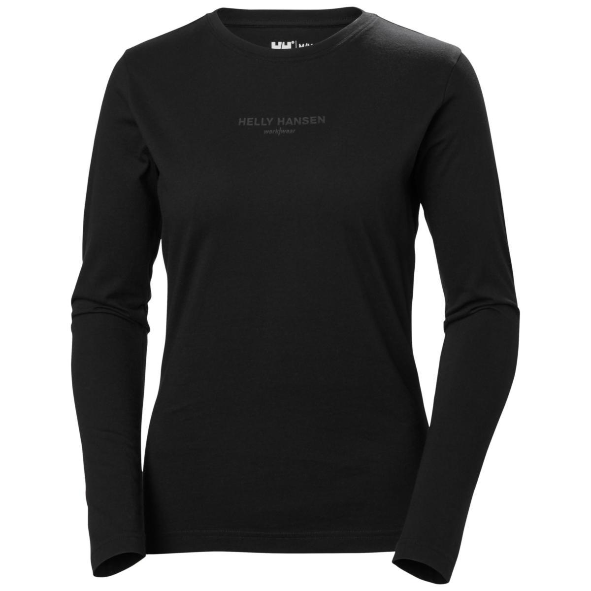 Tröja Helly Hansen 79288 Classic Logo Dam - T-SHIRT HH 79288-990 LOGO SVART DAM STL M