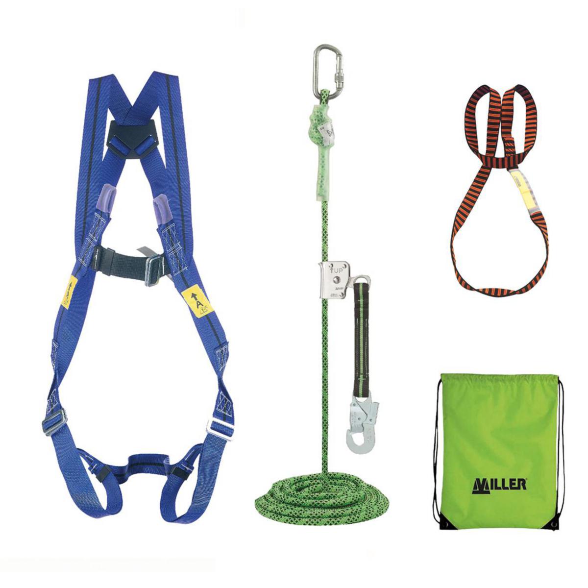 Fall Protection Kit Roof Miller Titan 1036268 - ROOF KIT MILLER TITAN EDGE PSS1036268 20M SLING HARNESS