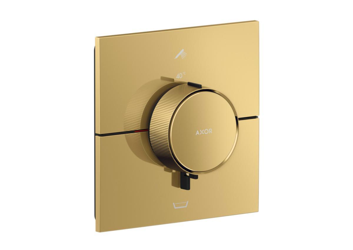 Inbyggnadsblandare AXOR ShowerSelect ID Square, Hansgrohe - HANSGROHE INBYGGNADSBL. AXOR SHOW.SEL ID SQUARE POL.GULD-OP