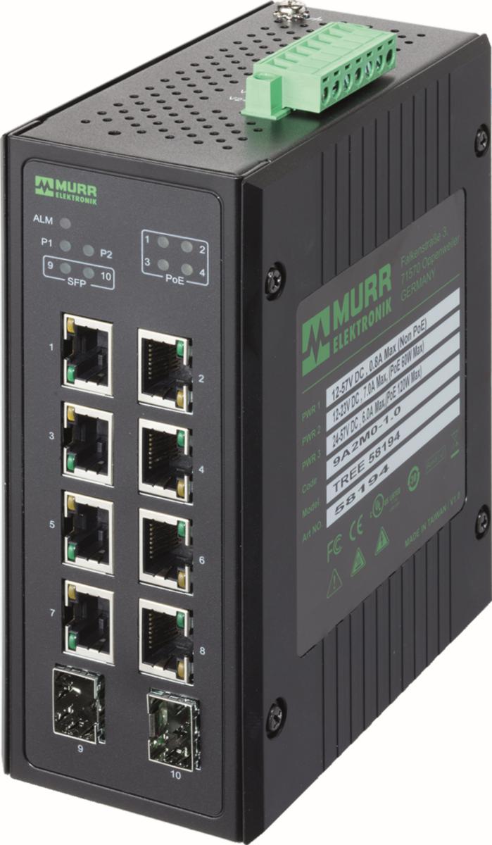 Switch - SWITCH 10 PORT UNMANA 4 POE GB 58194