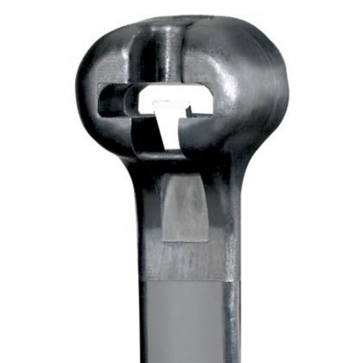 Buntband med ståltunga BT, svart - BUNTBAND 203X4,8 (1000/FRP) BT2S-M0