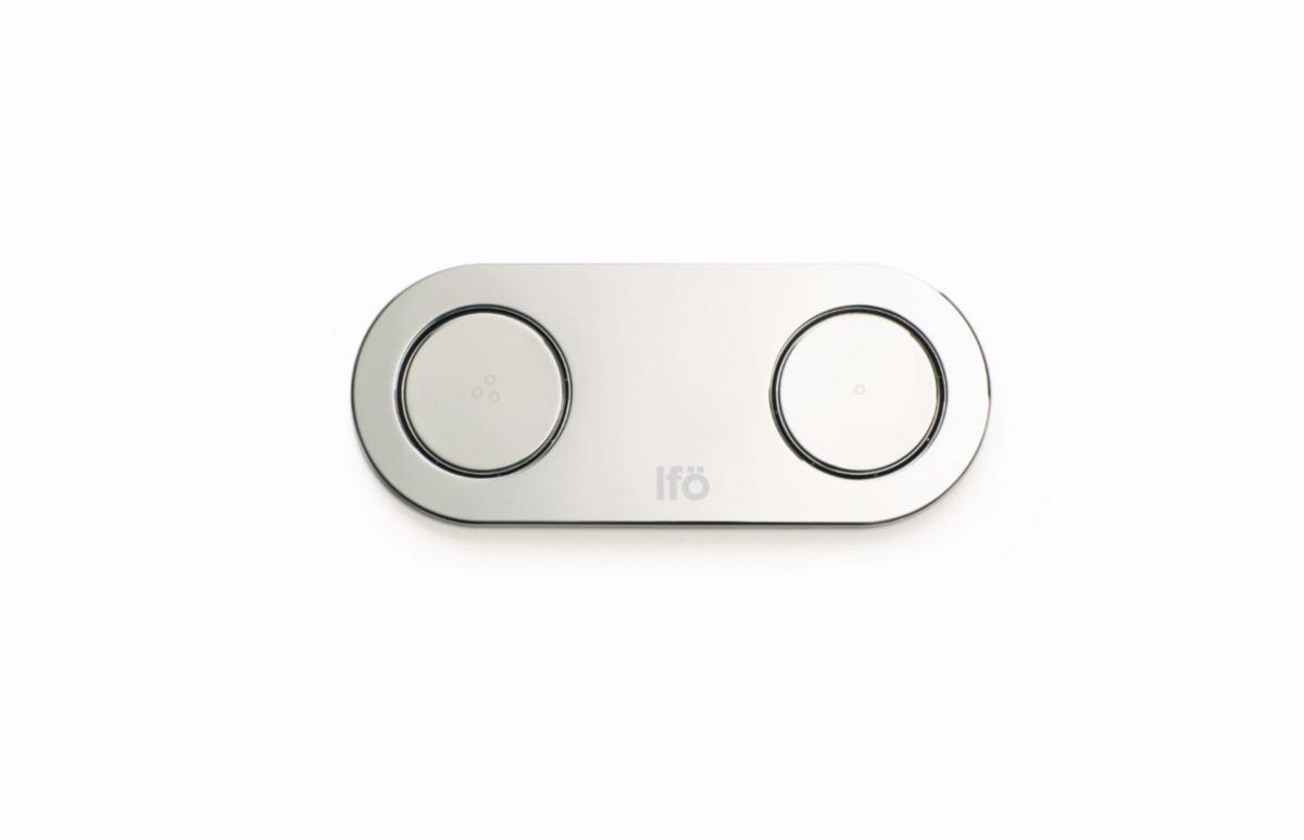 Spolknapp Terrum dubbelspolning, Ifö - IFÖ TRYCKKNAPP TERRUM DUBBEL- SPOLNING KROM 96993,PNEUMATISK