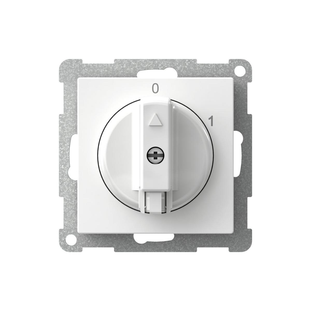 Sektionsströmställare 0-1 Exxact - SEKTIONSSTRÖMST 2-POL 1-0 VIT WDE002205