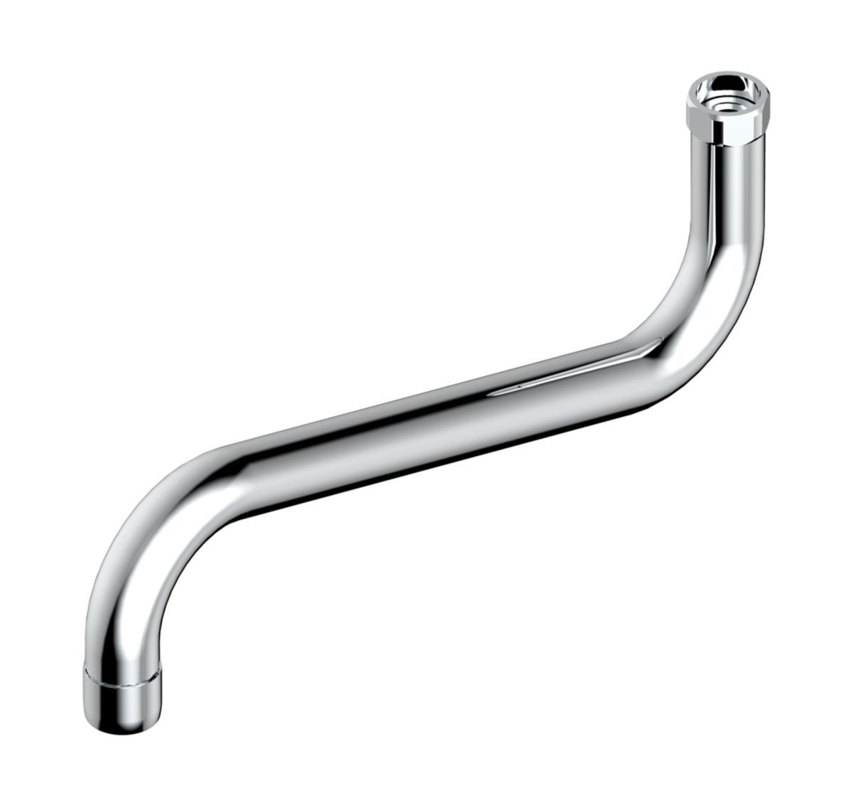 Utloppspip Nautic S svängbar, Gustavsberg - GBG NAUTIC BADKARSPIP S-BÖJ SVÄNGBAR 250 MM, KROM