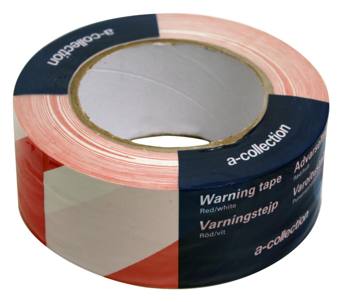 Warning tape A-Collection - TAPE A-COLLECTION RED /WHITE 50MM X 50M