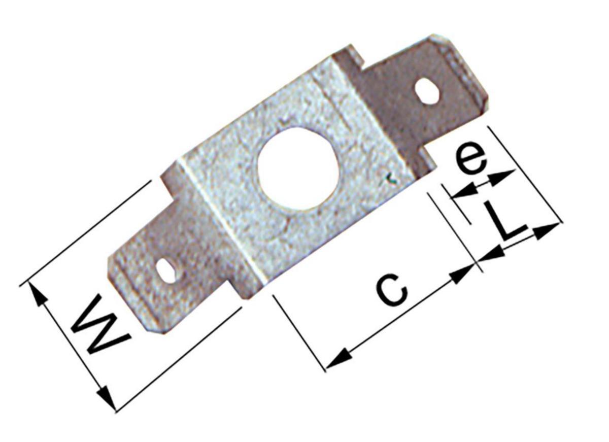 Anslutningsstift, oisolerade - FLATSTIFT B2457H5