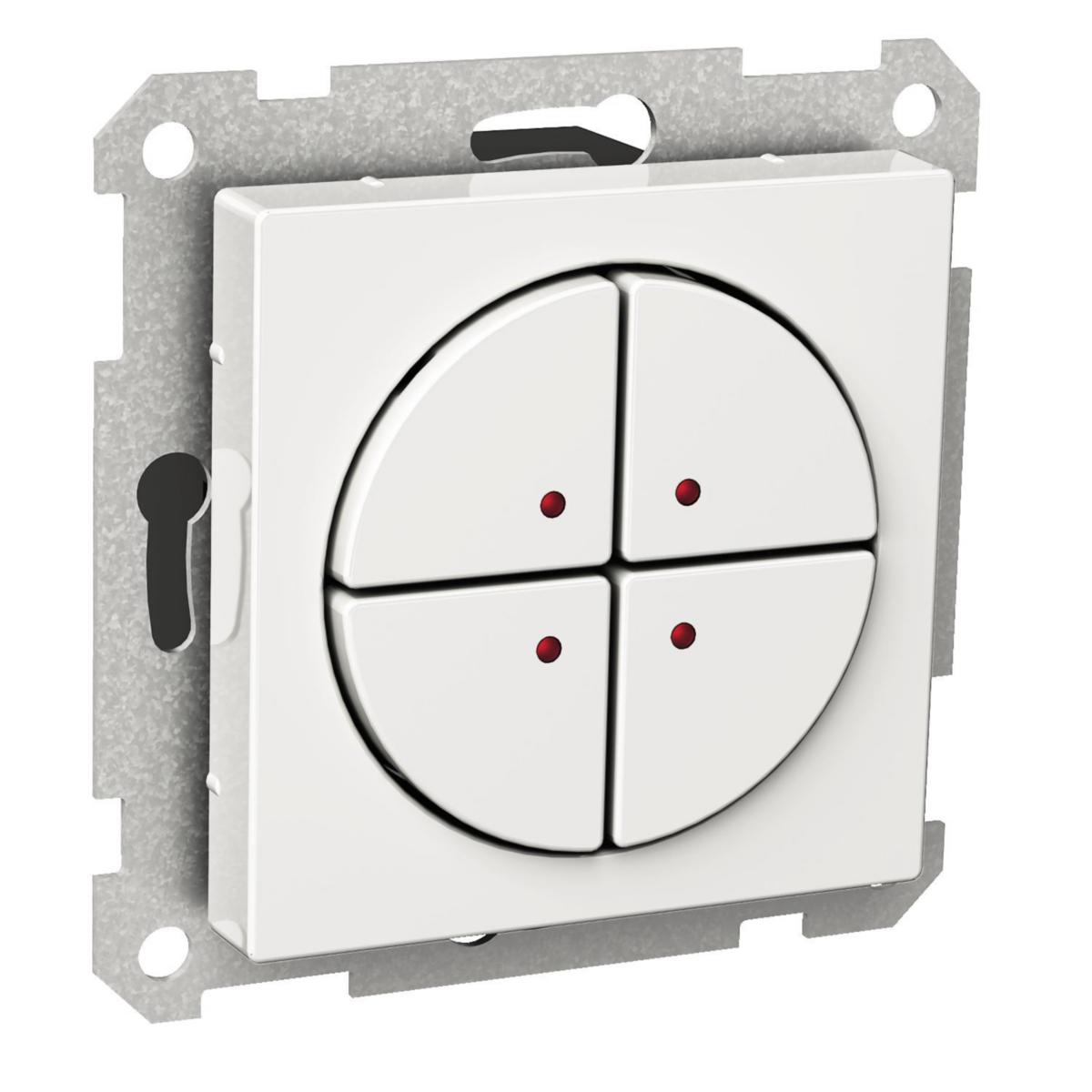 Low-voltage button 400mA - SELV PB 4G W LED WH EXXACT