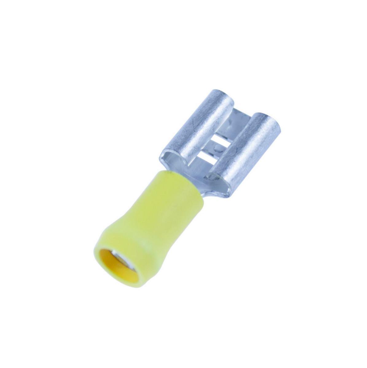 Flatstifthylsa, A, isolerad - FLATSTIFTSHYLSA 9.5x1.1MM GUL A 4609 FL