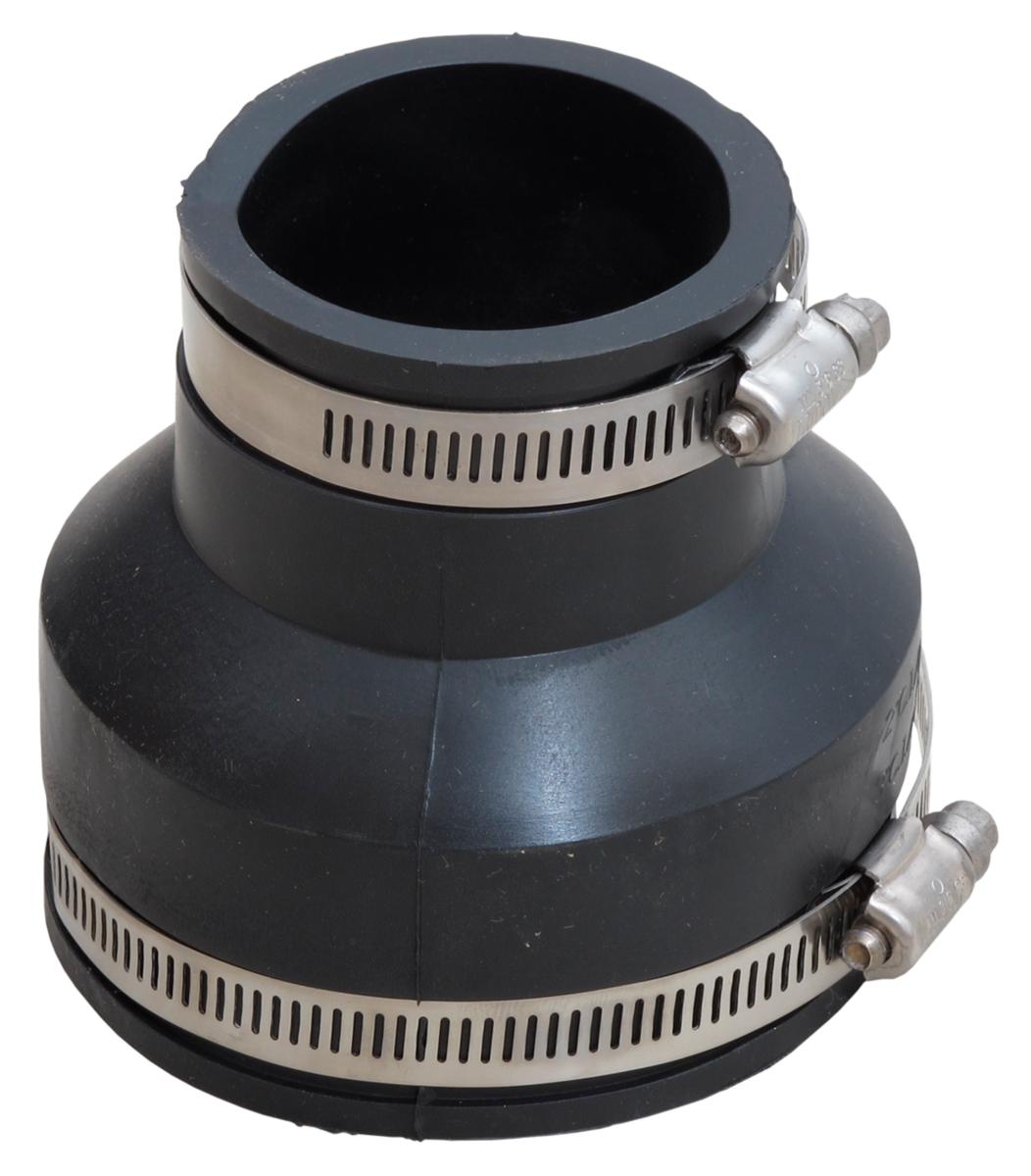 Fernco transition coupling normal pipe-MA/plastic - 75-75 FERNCO NORMAL PIPE-MA SPAN 70-88x60-76, L=101MM