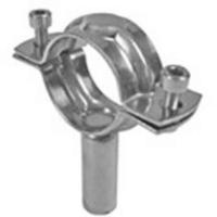 Pipe support with pipe shaft 90mm, EN1.4307.
