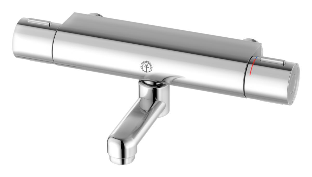 Dusch/tvätt blandare Nya Nautic - termostat, Gustavsberg - GBG NYA NAUTIC DUSCH/TVÄTT TERM BL, 160C/C, FAST PIP 85MM