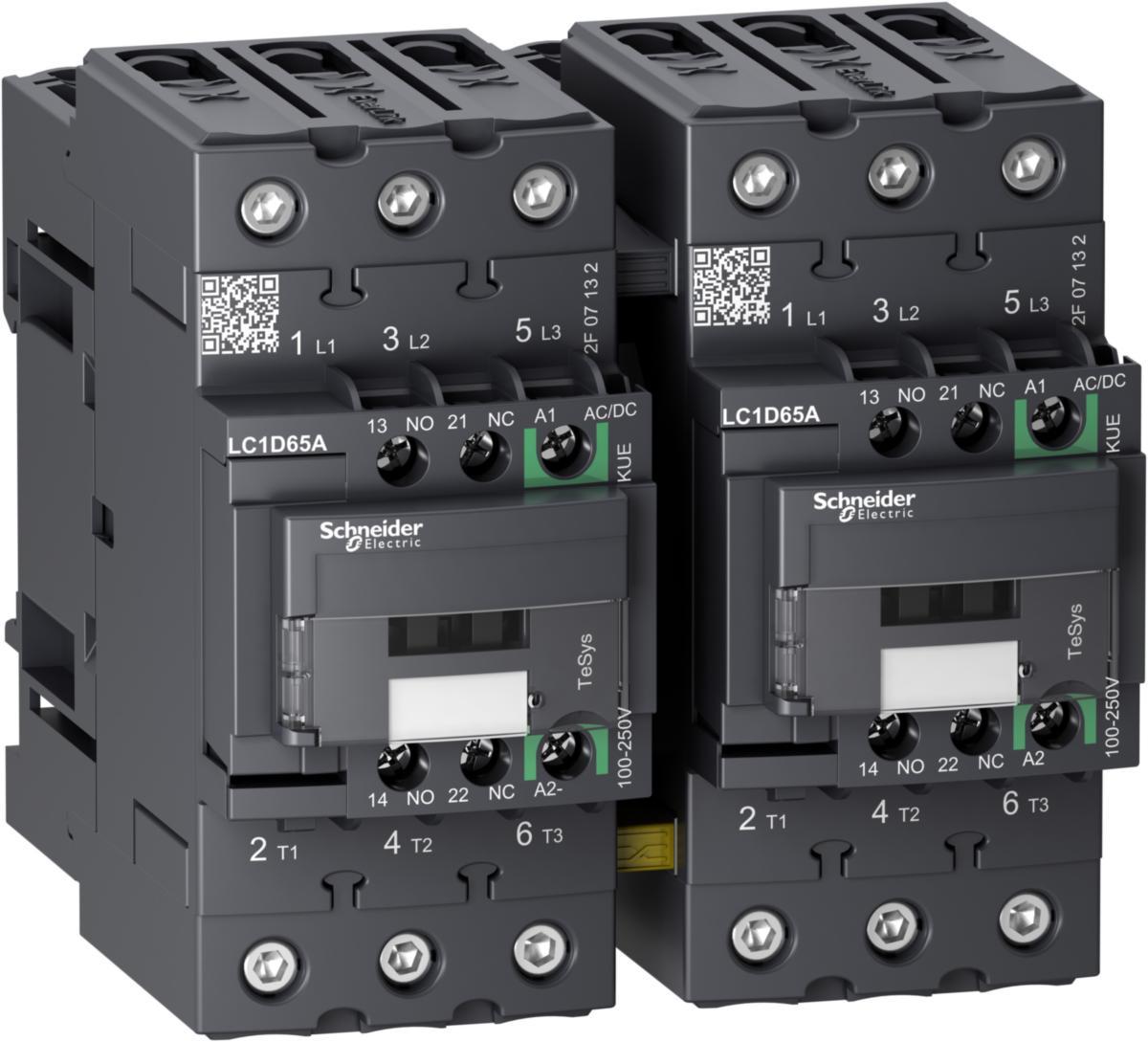 Fram/backkopplare 9-80 A TeSys Deca Advance - F/B-KOPPL 65A 100-250V AC DC LC2D65AKUE