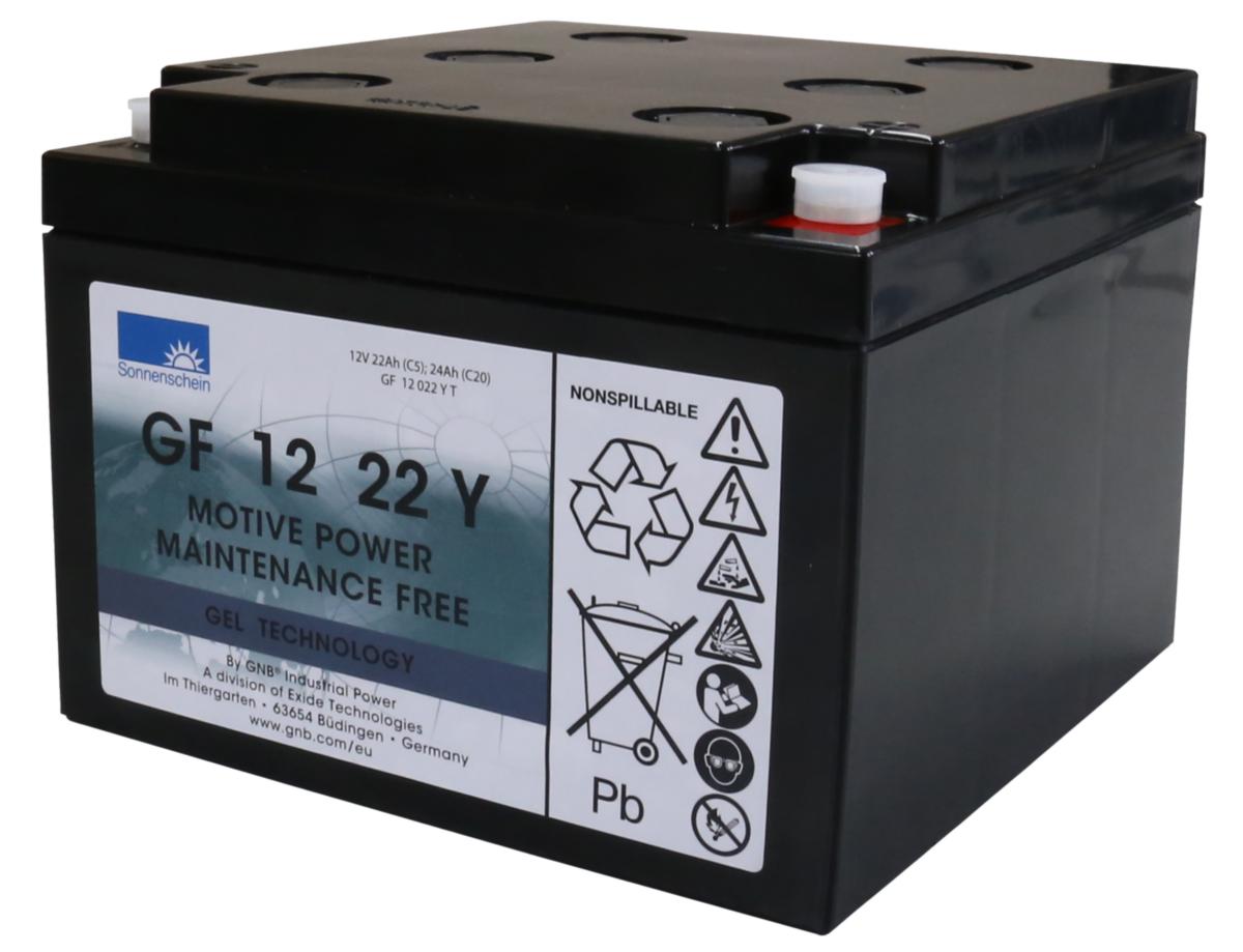 Förbrukningsbatteri Sonnenschein GF-Y - FÖRBRUKN.BATTERI GEL 12V 22AH SONNENSCHEIN GF12022YT
