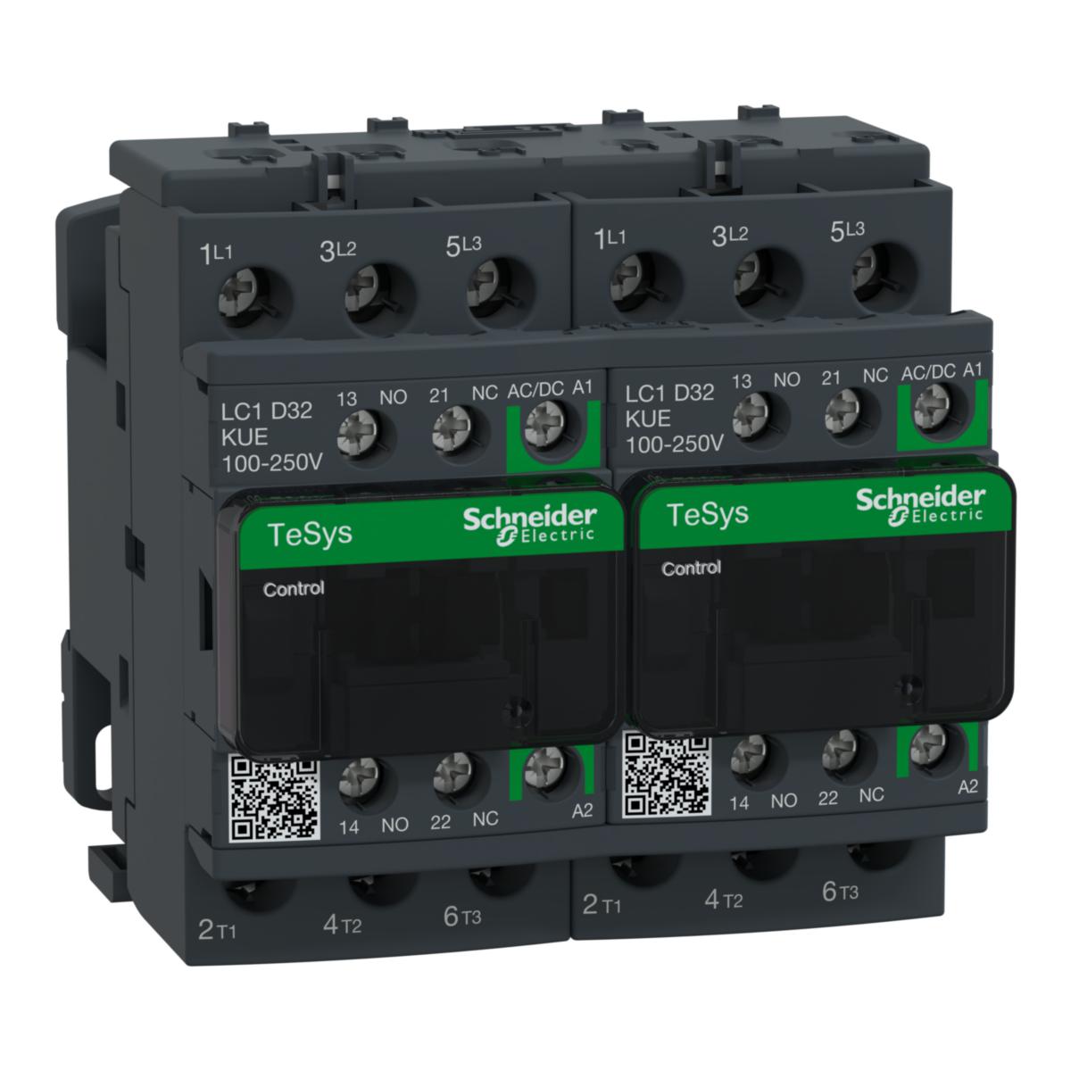 Fram/backkopplare 9-80 A TeSys Deca Advance - F/B-KOPPL 32A 100-250V AC DC LC2D32KUE