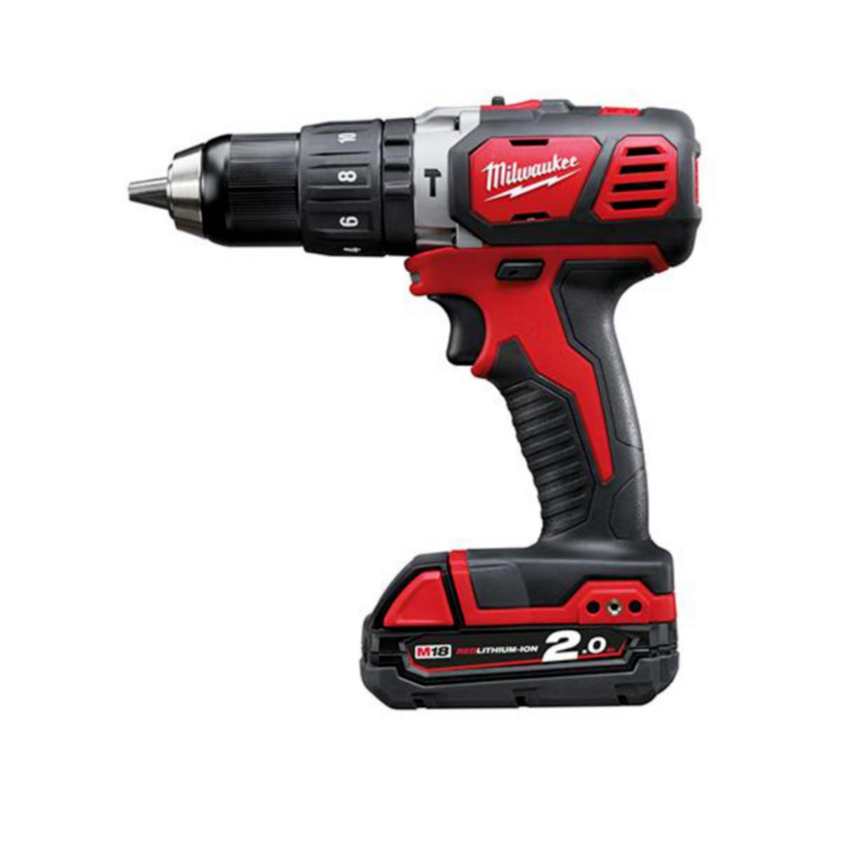Slagborrmaskin Milwaukee M18 BPD-202C - SLAGBORRMASKIN MILWAUKEE M18 M18 BPD-202C 18V 2X2,0AH