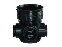 Tillsynsbrunn, Wavin Tegra 425, Typ2 90° 3 inlopp