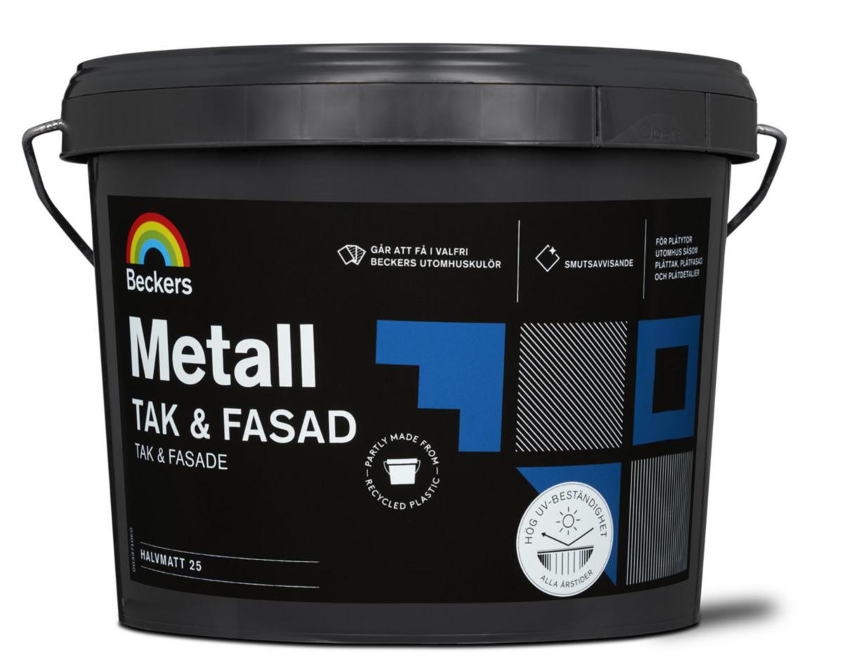 Tak&Fasad Metall - TAK&FASADFÄRG METALL SVART 3L
