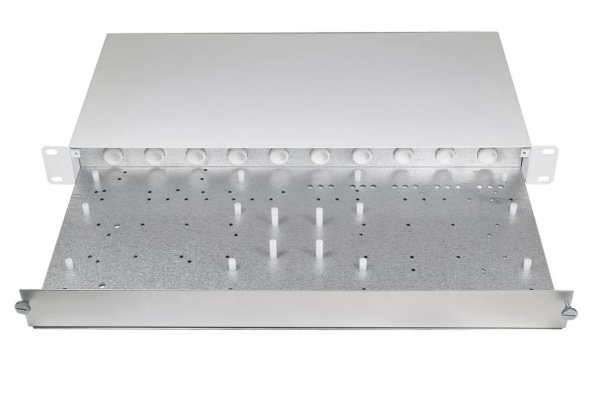 Kopplingsbox 19", för telestativ-, larm-, passer- och brandinstallationer. - BOX 19" 2X LNL + 2 MODUL 3310.021