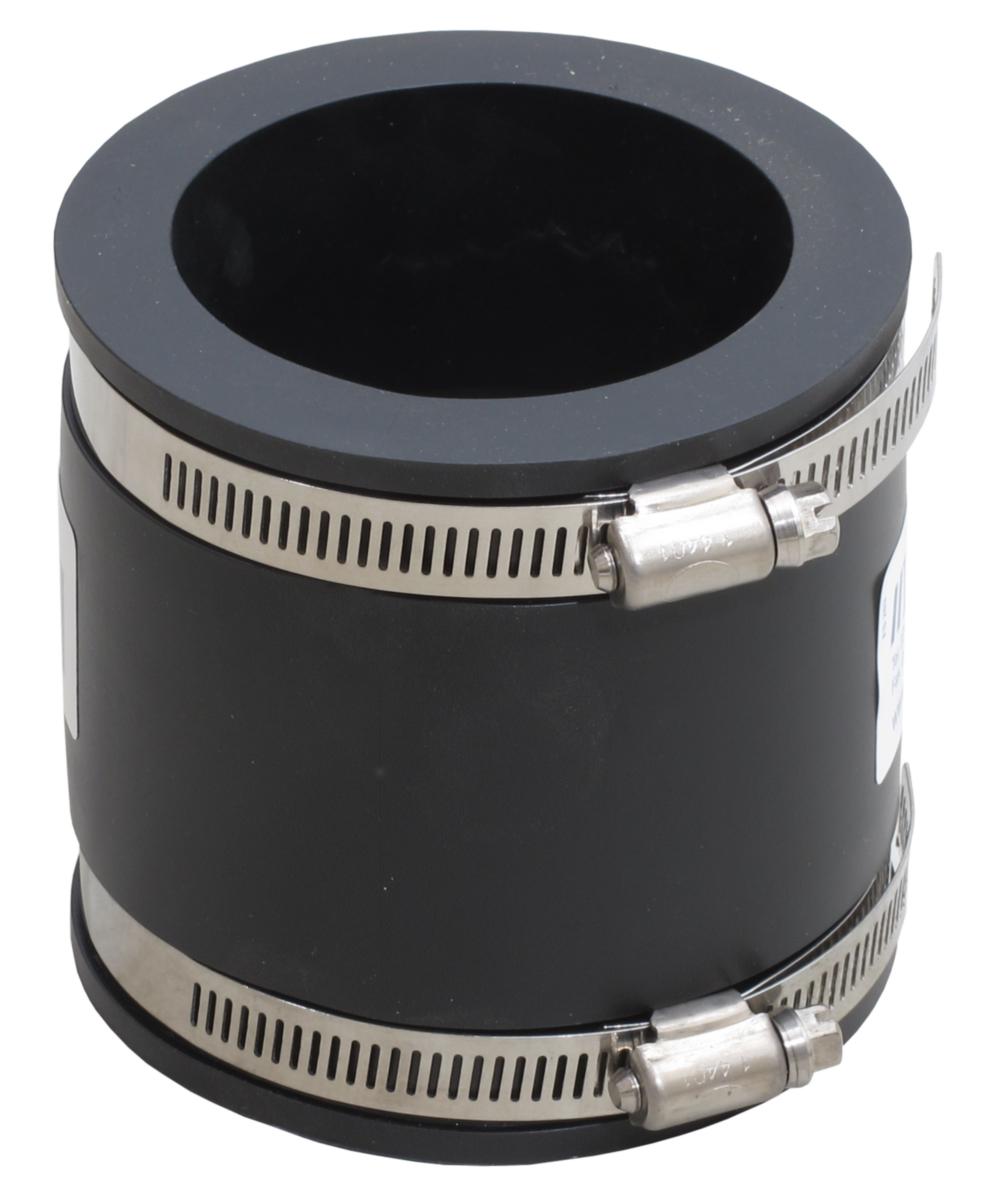 Fernco straight pipe fittings - 100-110 FERNCO STAINL-PLASTIC SPAN 98-114, L=102MM
