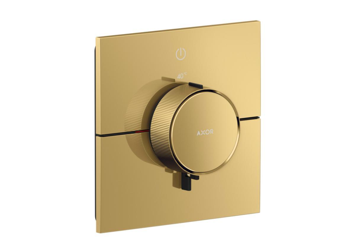 Inbyggnadsblandare AXOR ShowerSelect ID Square, Hansgrohe - HANSGROHE INBYGGNADSBL. AXOR SHOW.SEL ID SQUARE POL.GULD-OP