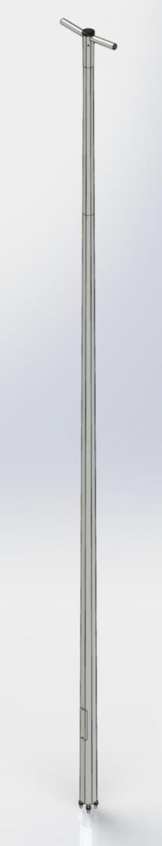 Stolpe med armaturtapp eller armaturkrona, ESV - STOLPE 8M 2 ARM 0.3M RL ESV