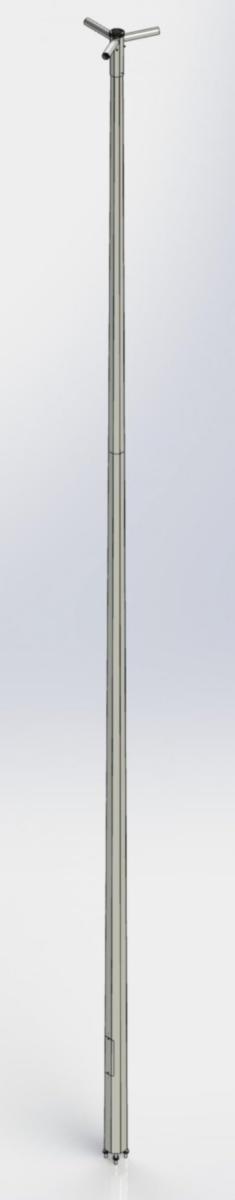 Stolpe med armaturtapp eller armaturkrona, ESV - STOLPE 10M 3 ARM 0.3M RL ESV