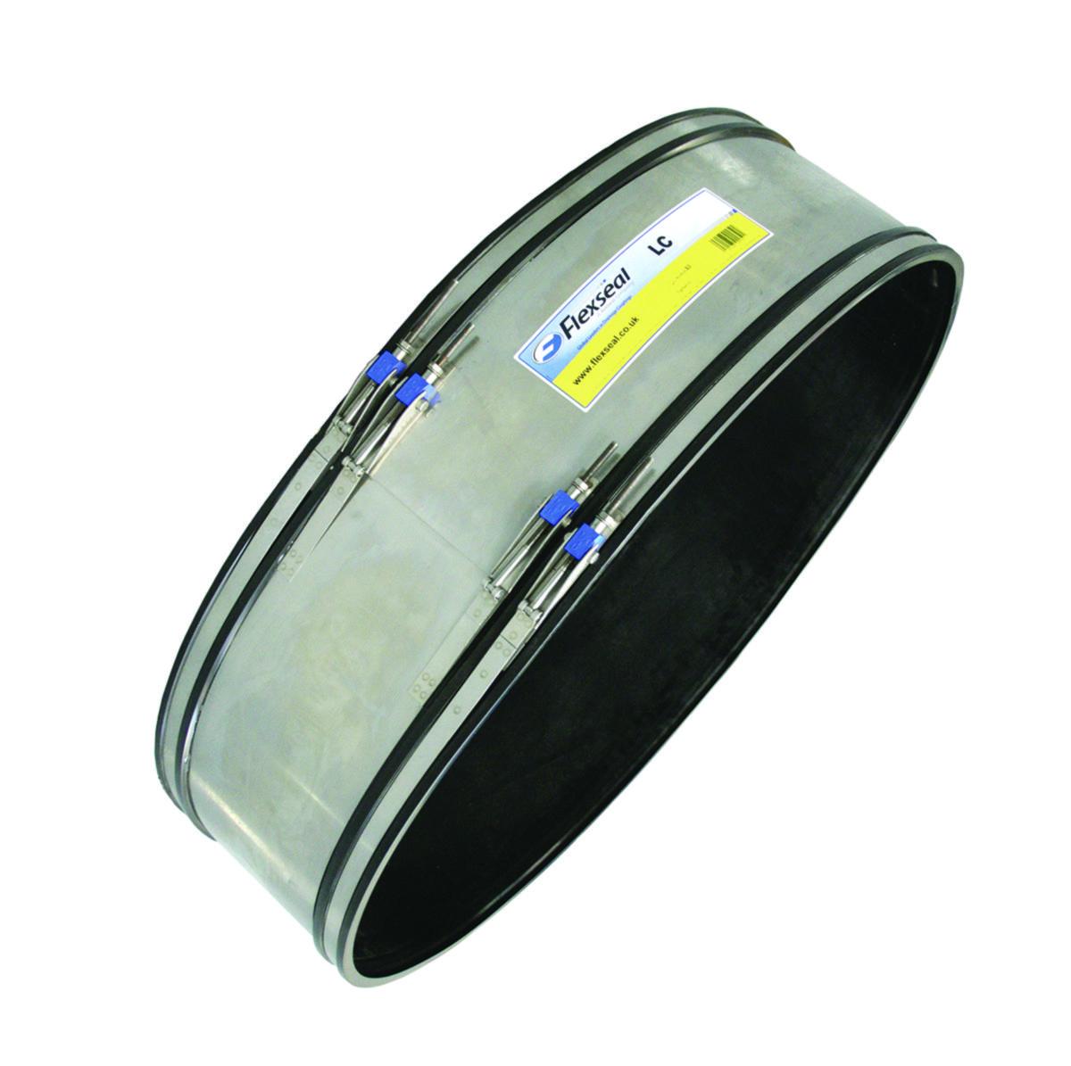 Flexseal rak bred koppling - 890-910MM FLEXSEAL LC BRED EPDM M BULT, SYRAFAST STÖDPLÅT