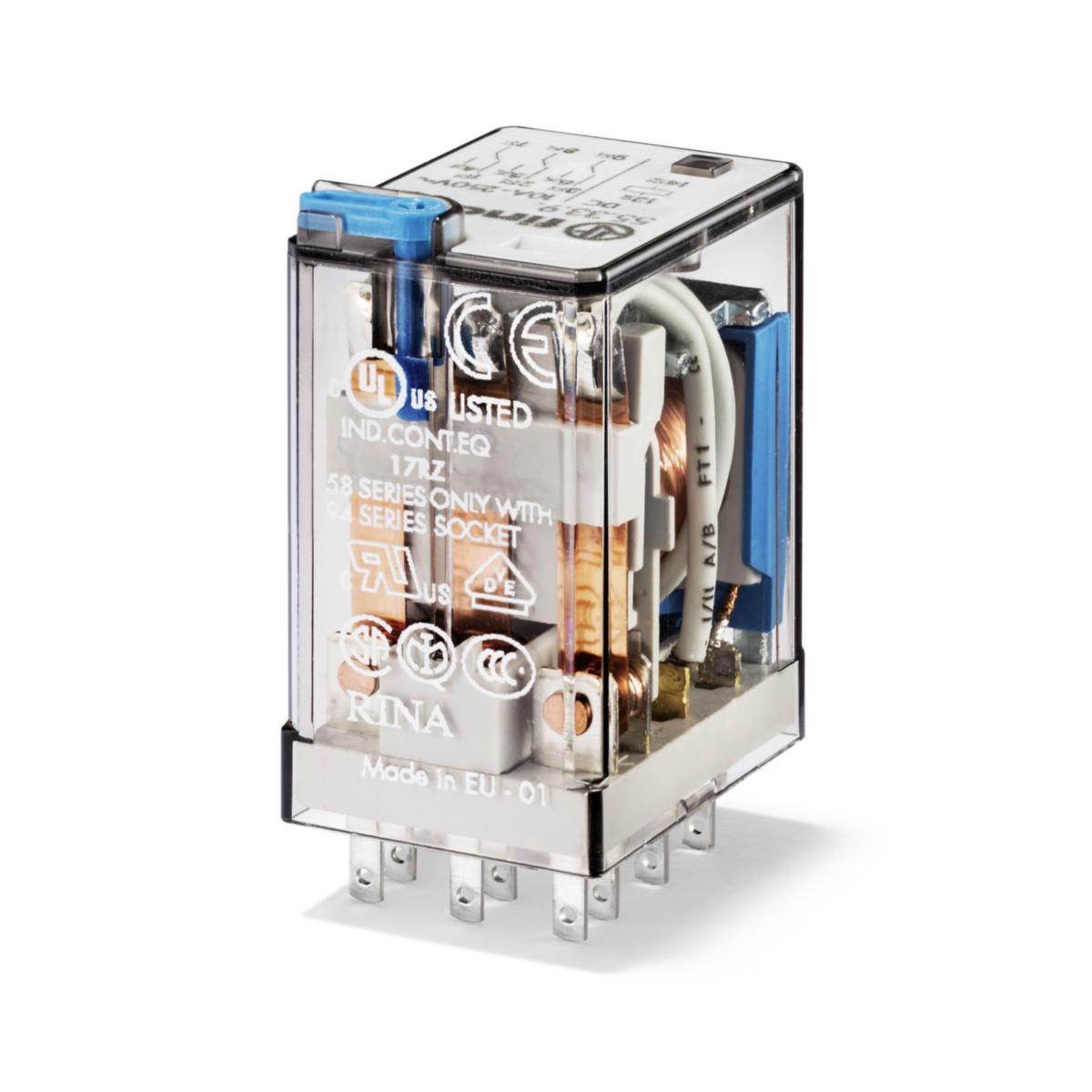 Universalrelä typ 55 - RELÄ 55 3P 24VDC T+IND F55339024