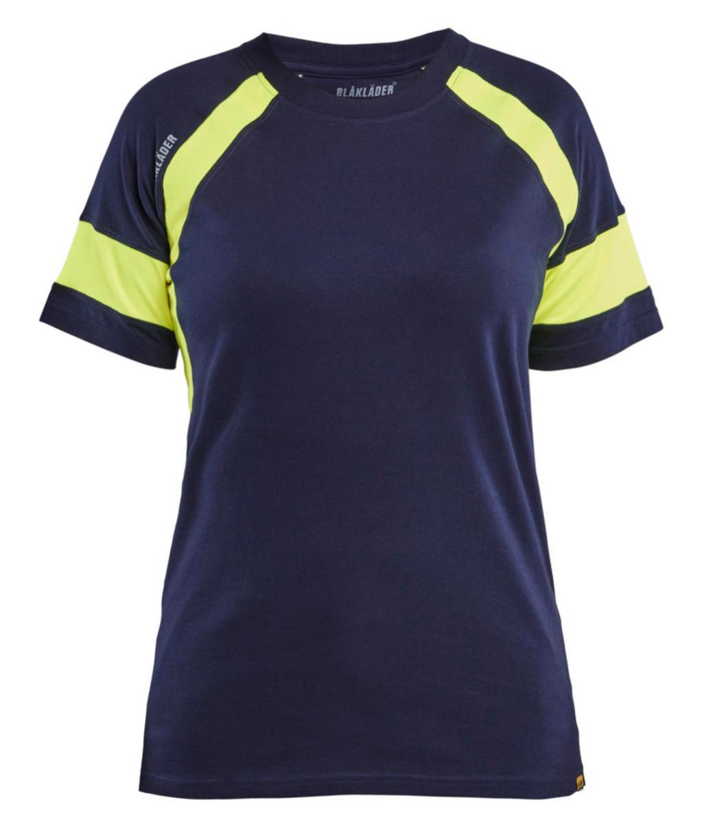 T-shirt Blåkläder 3524-1030 Dam - T-SHIRT BLK 3524-1030 DAM HÖG SYNBARHET MARIN/GUL STL XS