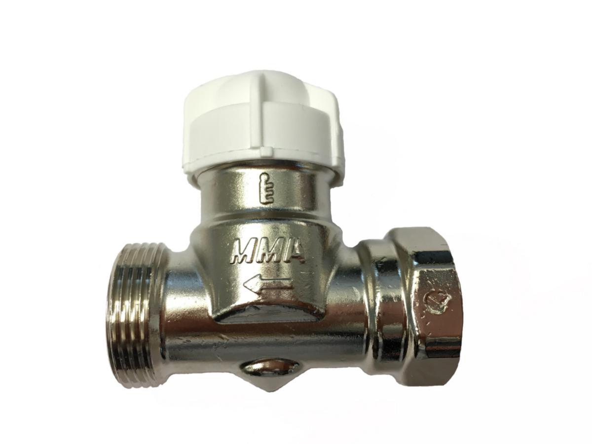 Radiatorventil Evoflow MMA - EVOFLOW 10 VENTILDEL RAK MED FÖRINSTÄLLNING LÅGBLYAD