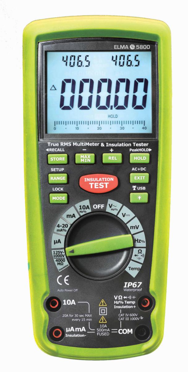 Isolationstestare 5800 - ISOLATIONSPROVARE/MULTIMETER ELMA 5800
