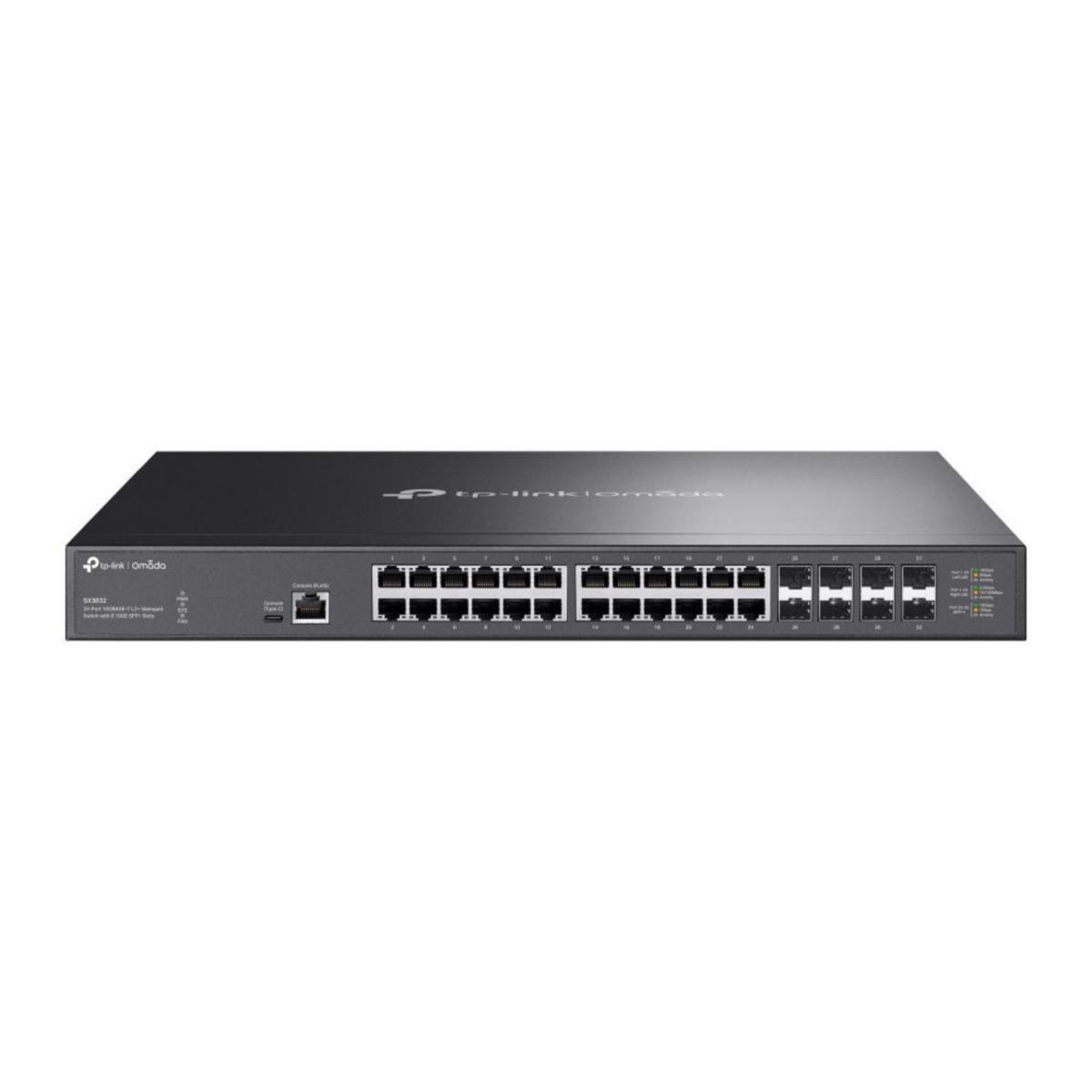 Omada Switch 24-Port 10GBASE-T L2+ 8x 10GE SFP+ Slots, SX3832 - Switch L2 24p med SFP+ SX3832